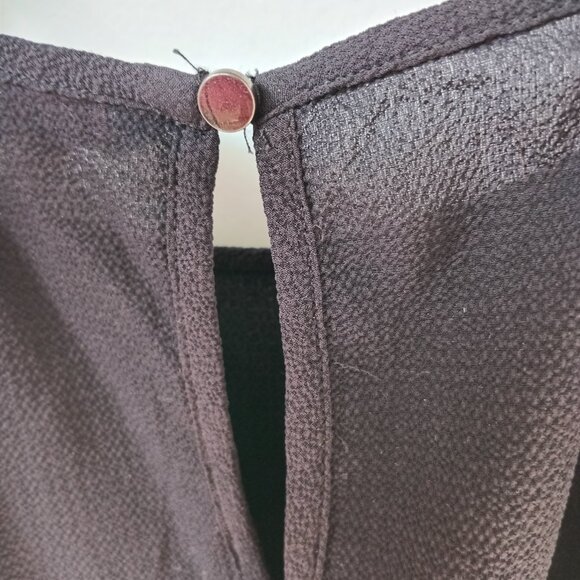 Candies Black Ruffled Spaghetti strap top Size Small - Picture 10 of 12